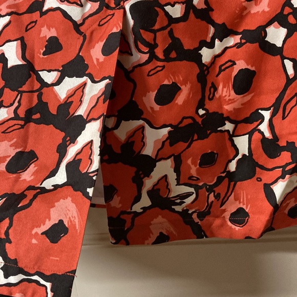 Boden Beautiful Silk Pencil Skirt Lined Pleats Floral Zipper Back Vent - Picture 5 of 6